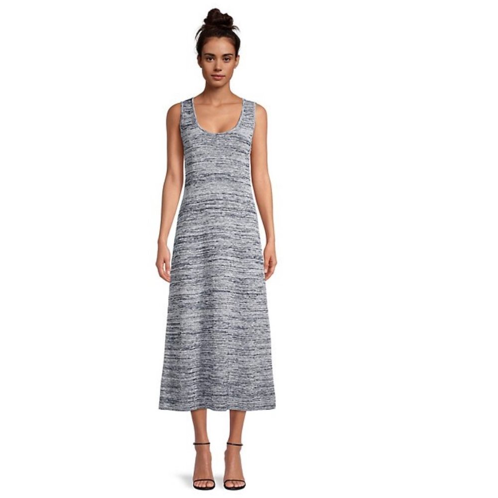 MaxMara Leisure Sleeveless Space-Dye Knit Midi Dress